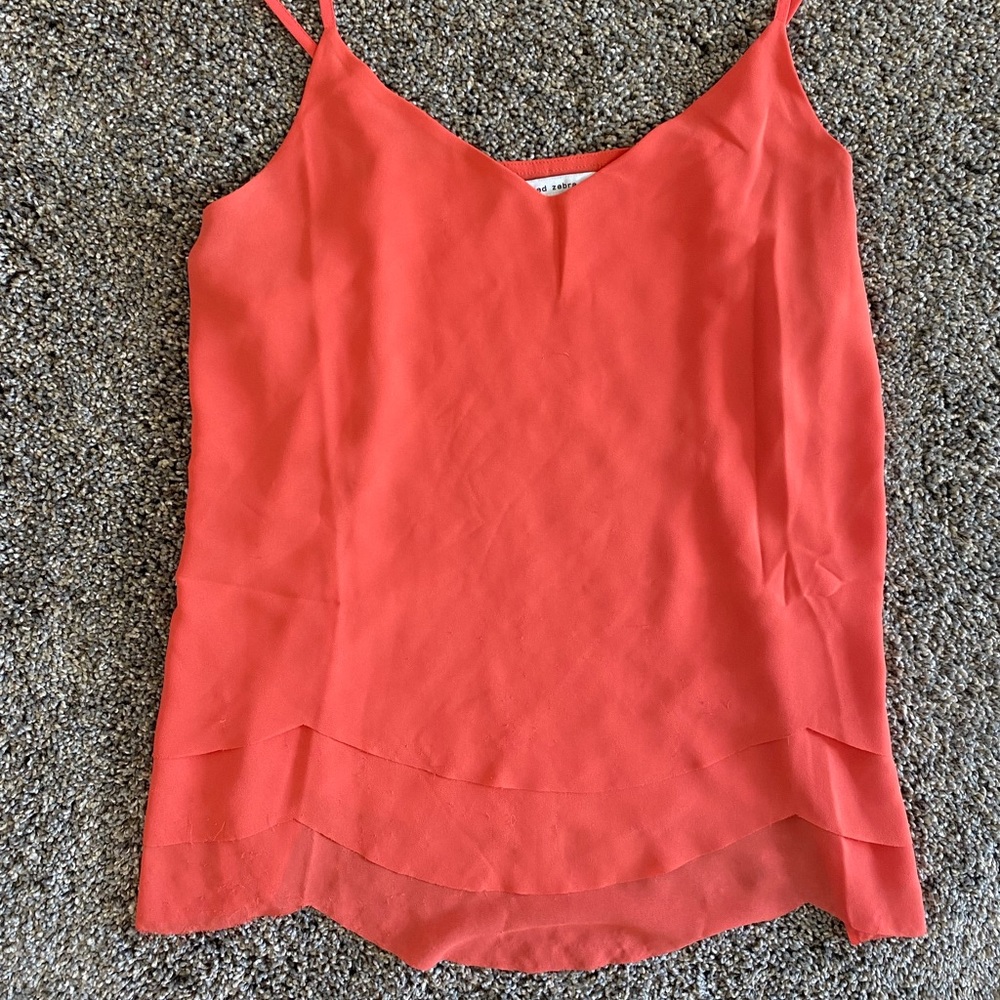 Baked Zebra Coral Layered Tank Size L